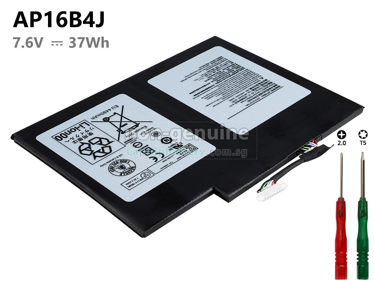 Acer Batteria Originale Per Aspire Switch Alpha 12 SA5-271 - 4870 MAh, Polimeri Di Litio, 7.6-8.7V