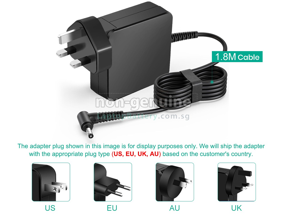 replacement Acer 45W 19V-2.37A 100-240V~1.6A 50/60HZ adapter