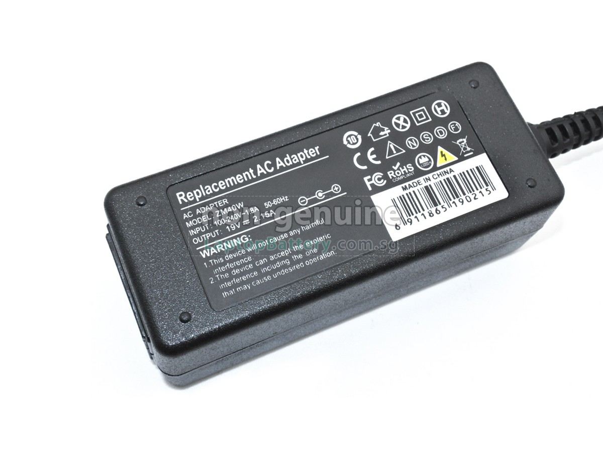 replacement Acer 40W 19V-2.15A 100-240V~1.8A 50/60HZ adapter
