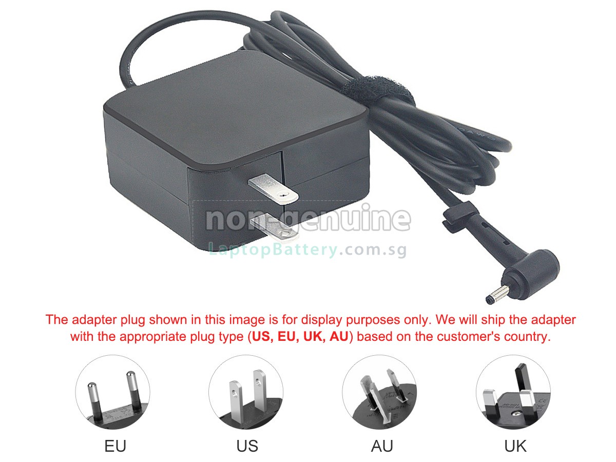 replacement Acer 45W 19V-2.37A 100-240V~1.6A 50/60HZ adapter