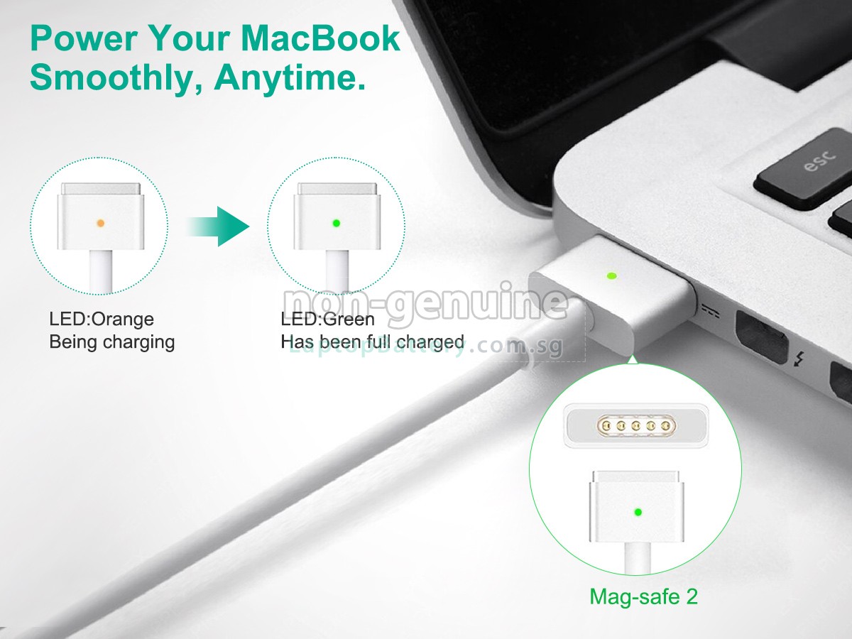 replacement Apple 45W 14.85V-3.05A MAGSAFE 2 adapter