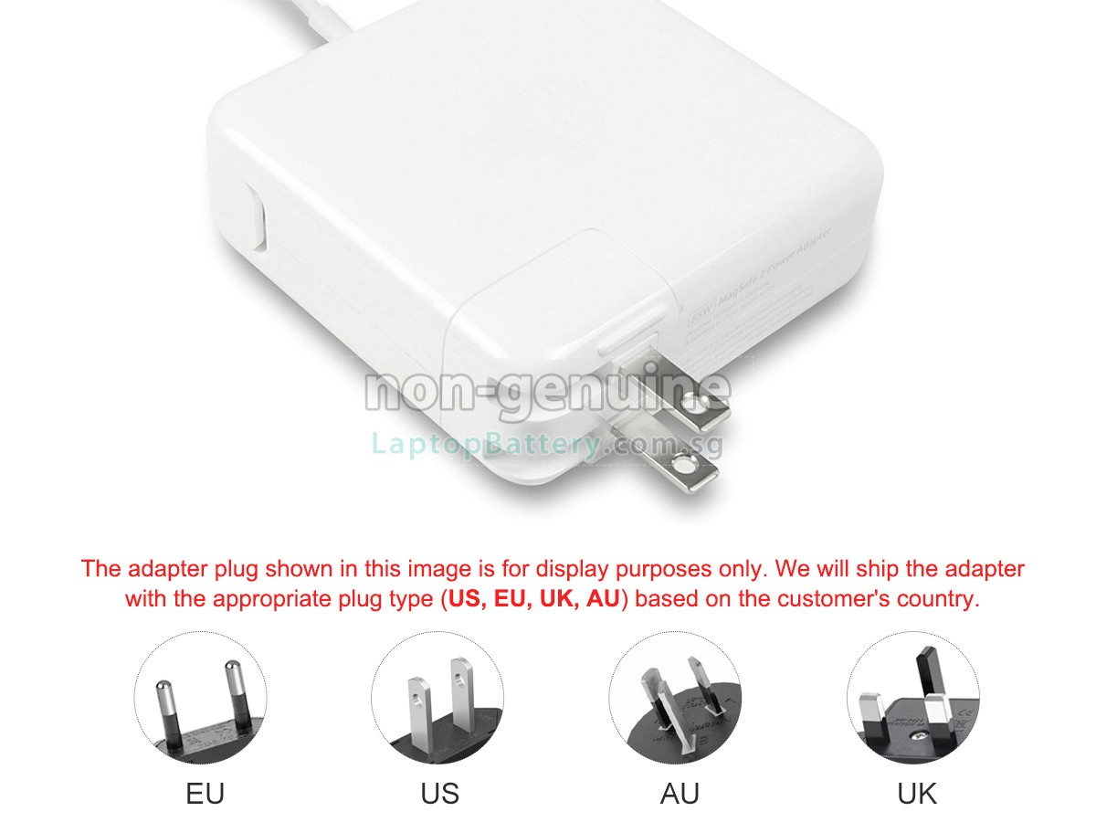 replacement Apple 85W 20V-4.25A MAGSAFE 2 adapter
