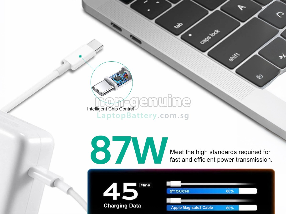 replacement Apple 87W 20.2V-4.3A USB-C adapter