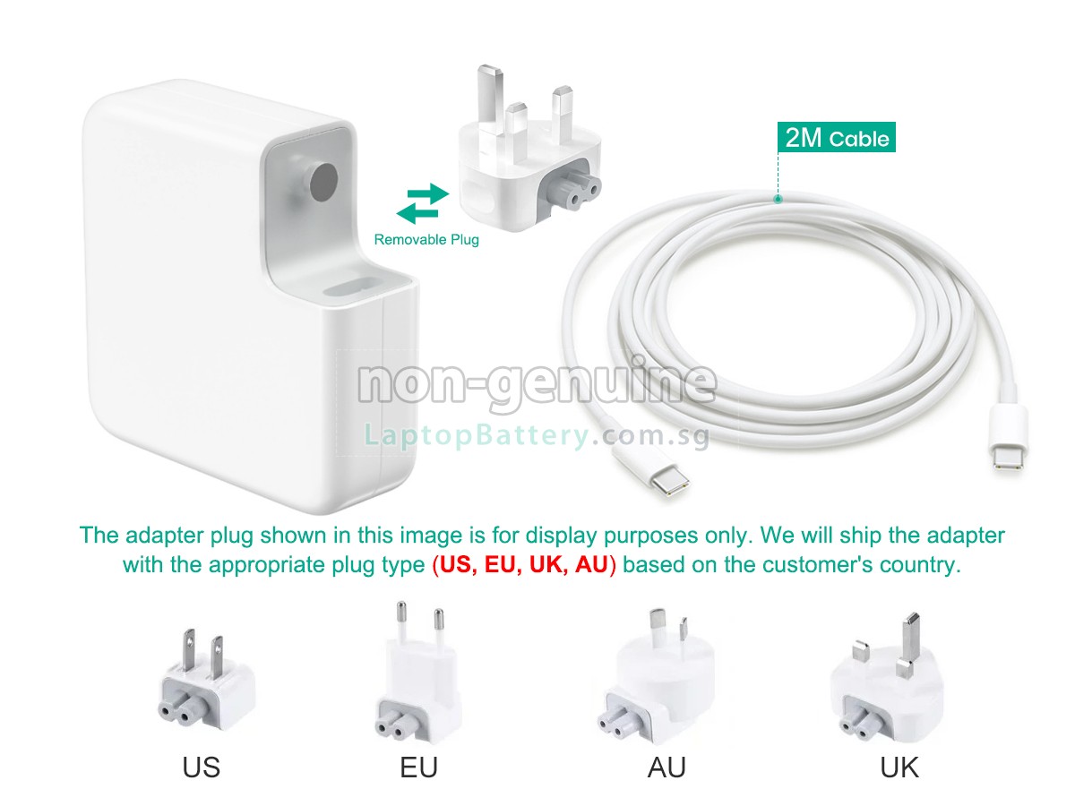 replacement Apple 96W 20.5V-4.7A USB-C adapter