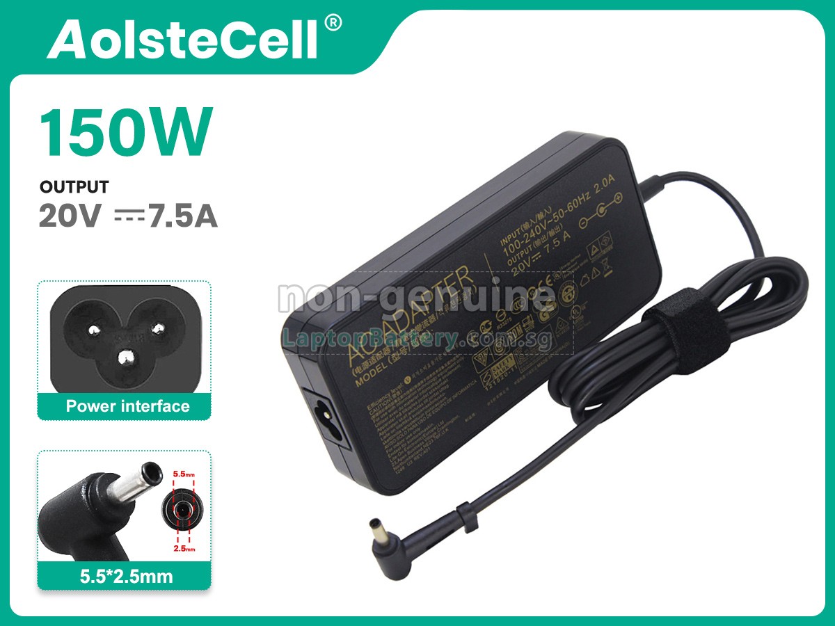 replacement Asus 20V 7.5A 150W 5.5*2.5MM adapter