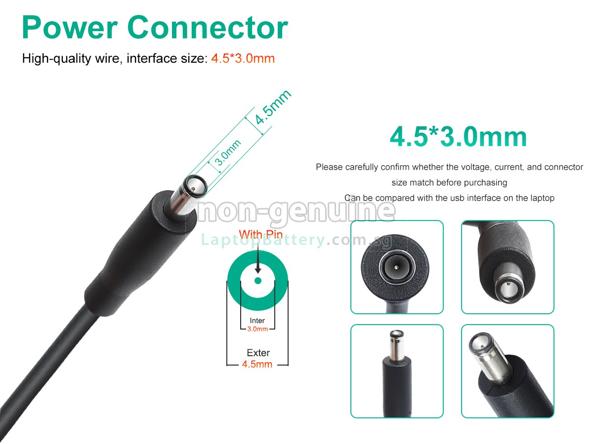 replacement Dell XPS 15 7590 9530 9550 9560 9570 adapter