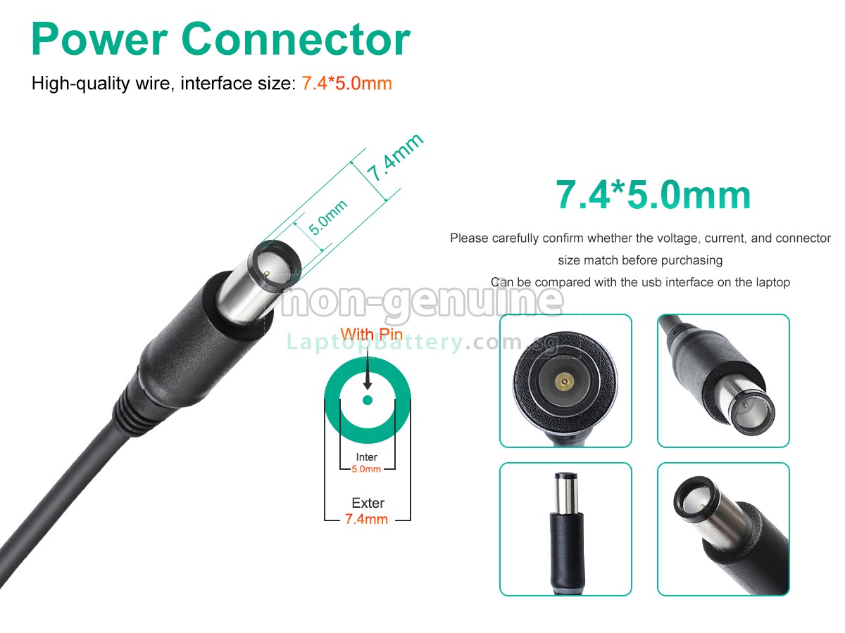 replacement Dell 280W 19.5V 14.36A 7.4*5.0MM adapter