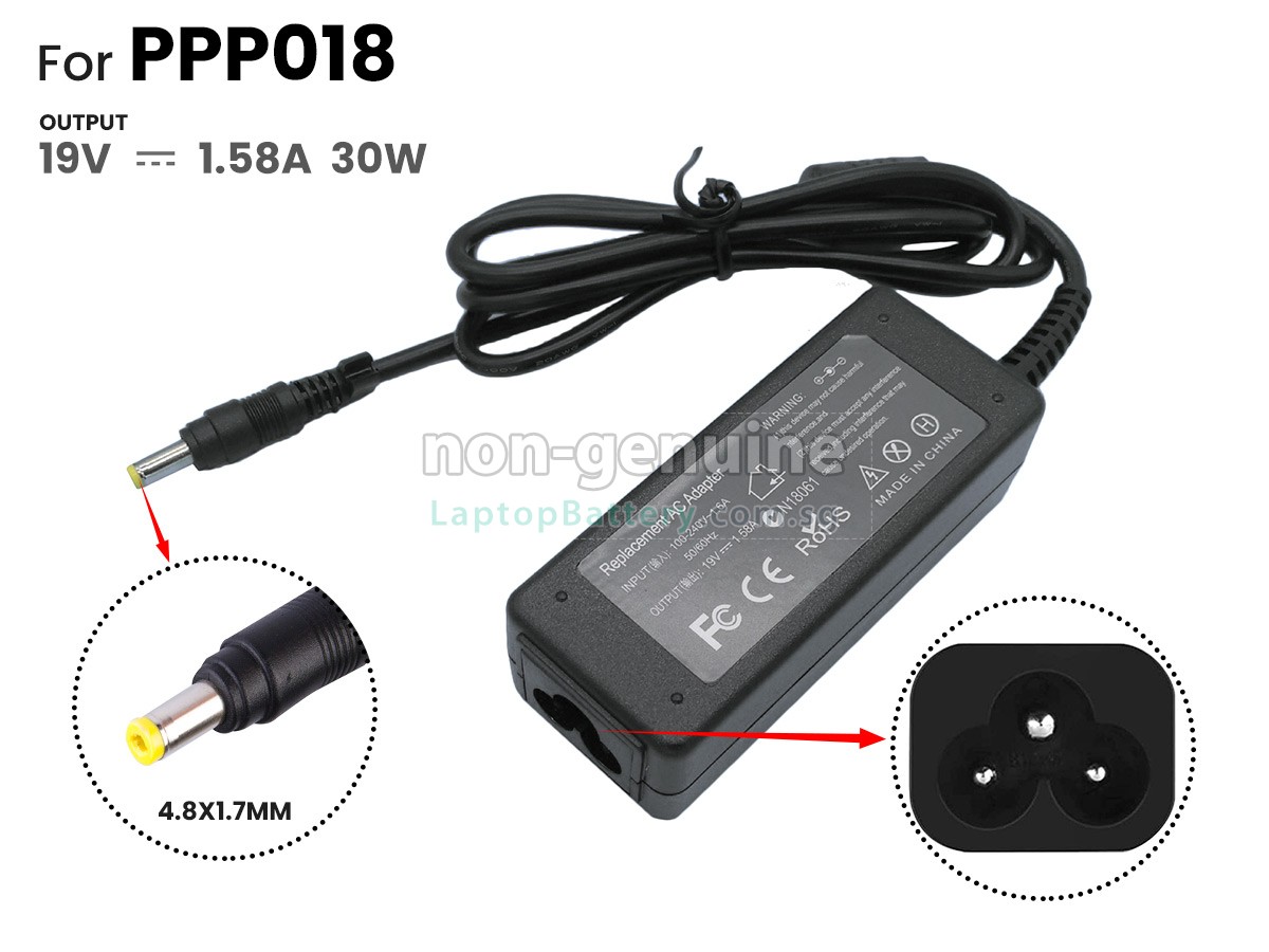 replacement HP 30W 19V-1.58A YELLOW adapter