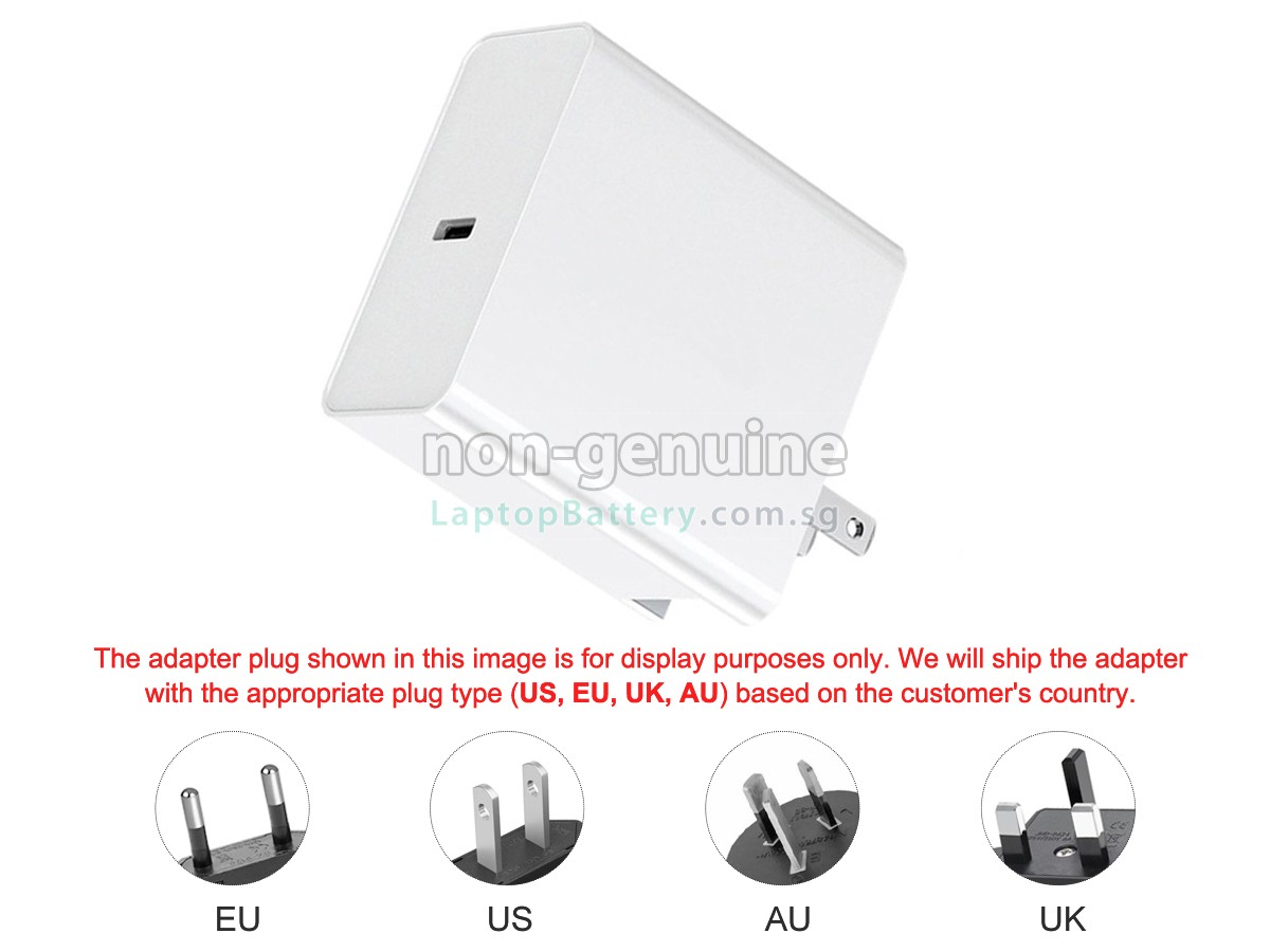 replacement Huawei 20V 3.25A 65W USB-C adapter