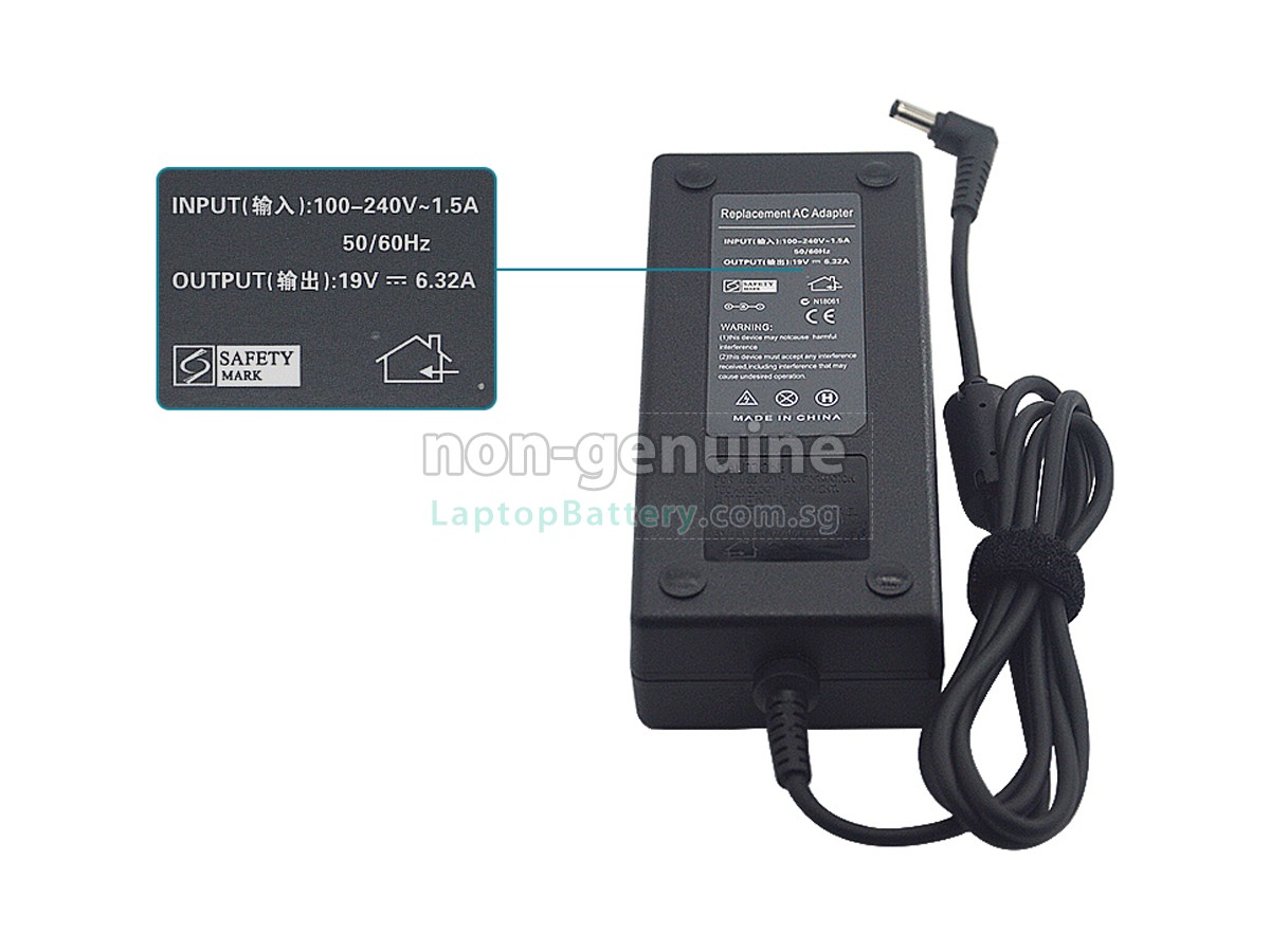replacement Lenovo 19V 6.32A 120W 5.5*2.5MM adapter