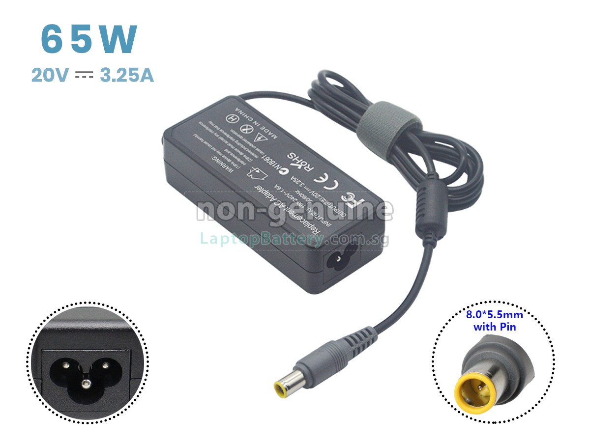 replacement Lenovo 20V 3.25A 65W 8.0*5.5MM adapter