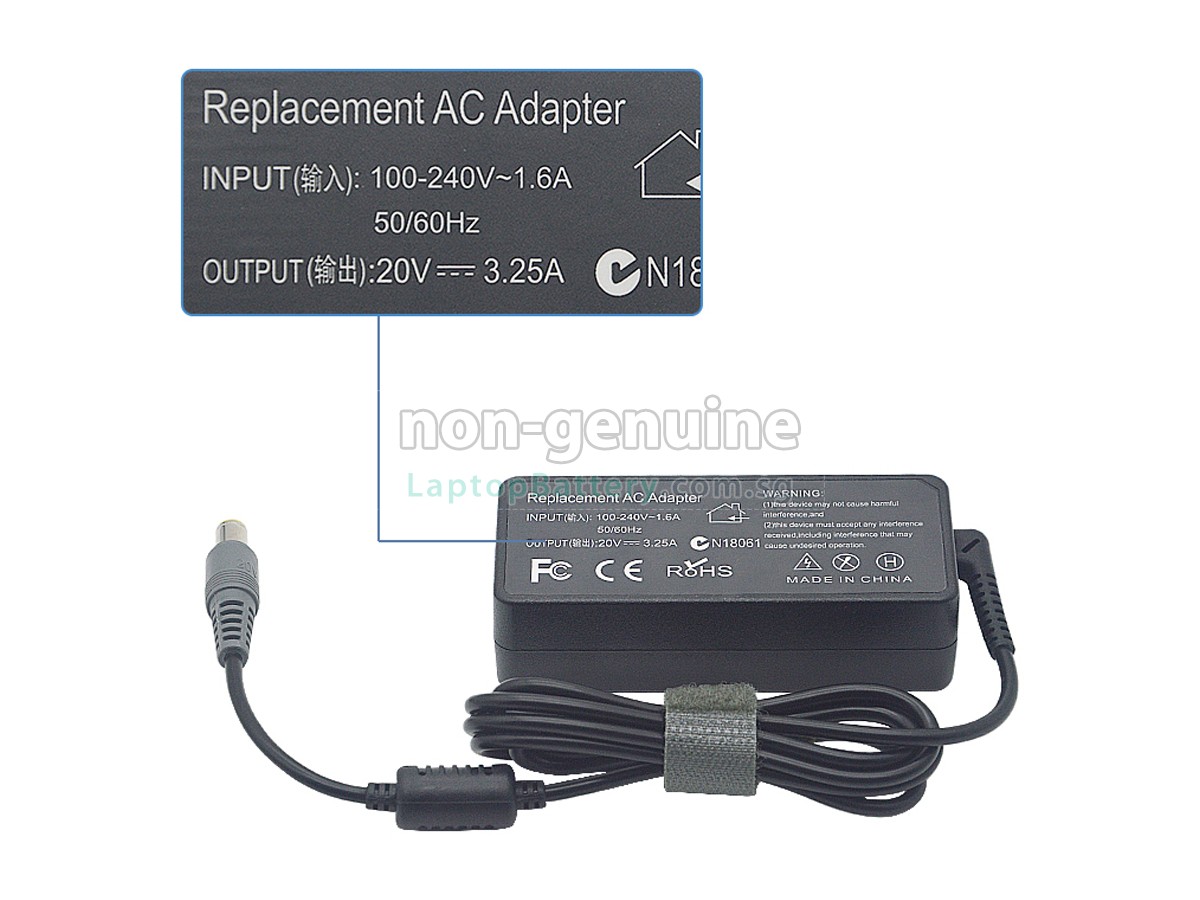 replacement Lenovo 20V 3.25A 65W 8.0*5.5MM adapter