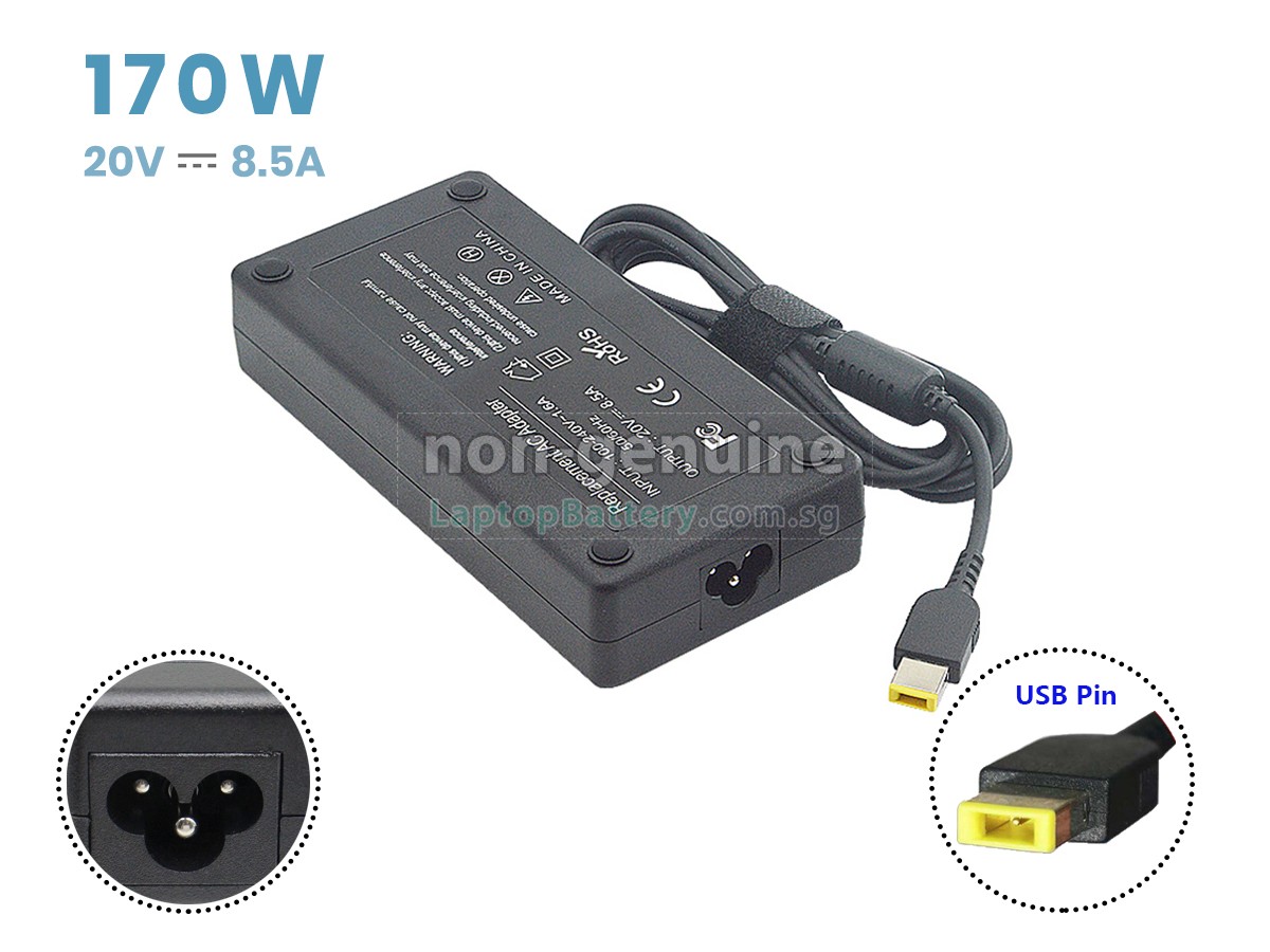 replacement Lenovo 20V 8.5A 170W USB adapter