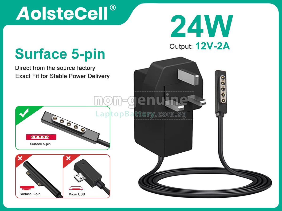 replacement Microsoft 12V 2A 24W adapter