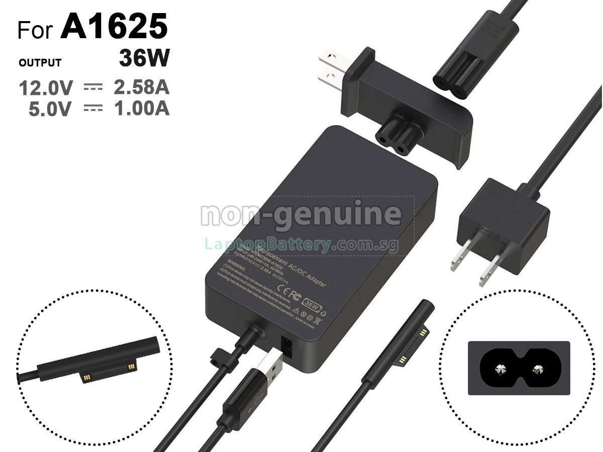 replacement Microsoft MU36W-A1625 adapter