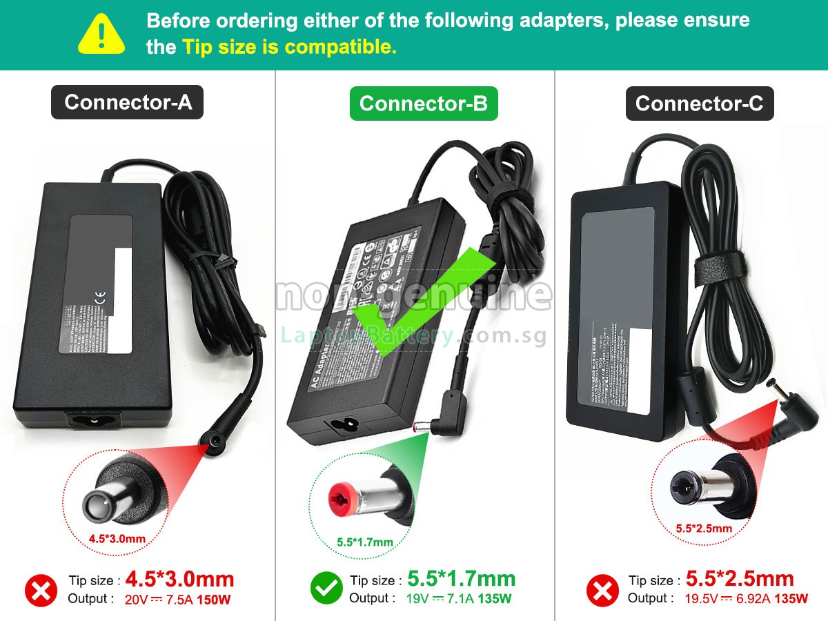 replacement MSI A18-135P1A adapter