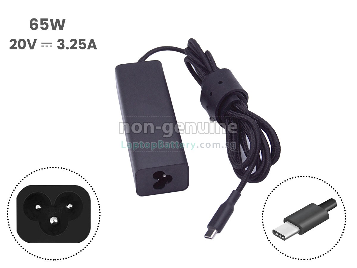 replacement Razer 65W 20V 3.25A USB-C adapter