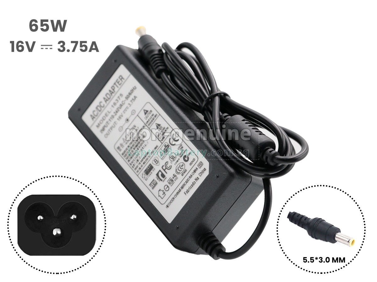 replacement Samsung 16V 3.75A 65W 5.5*3.0MM adapter