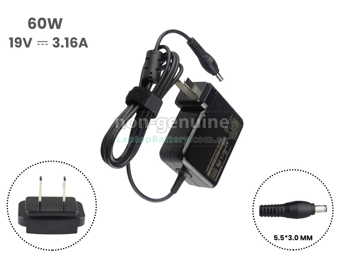 replacement Samsung 19V 3.16A 60W 5.5*3.0MM adapter