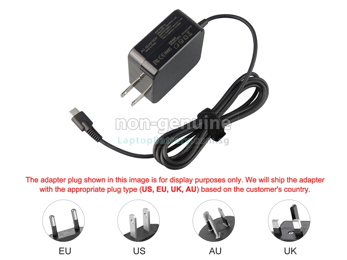 replacement XiaoMi 20V 2.5A 45W TYPE-C adapter