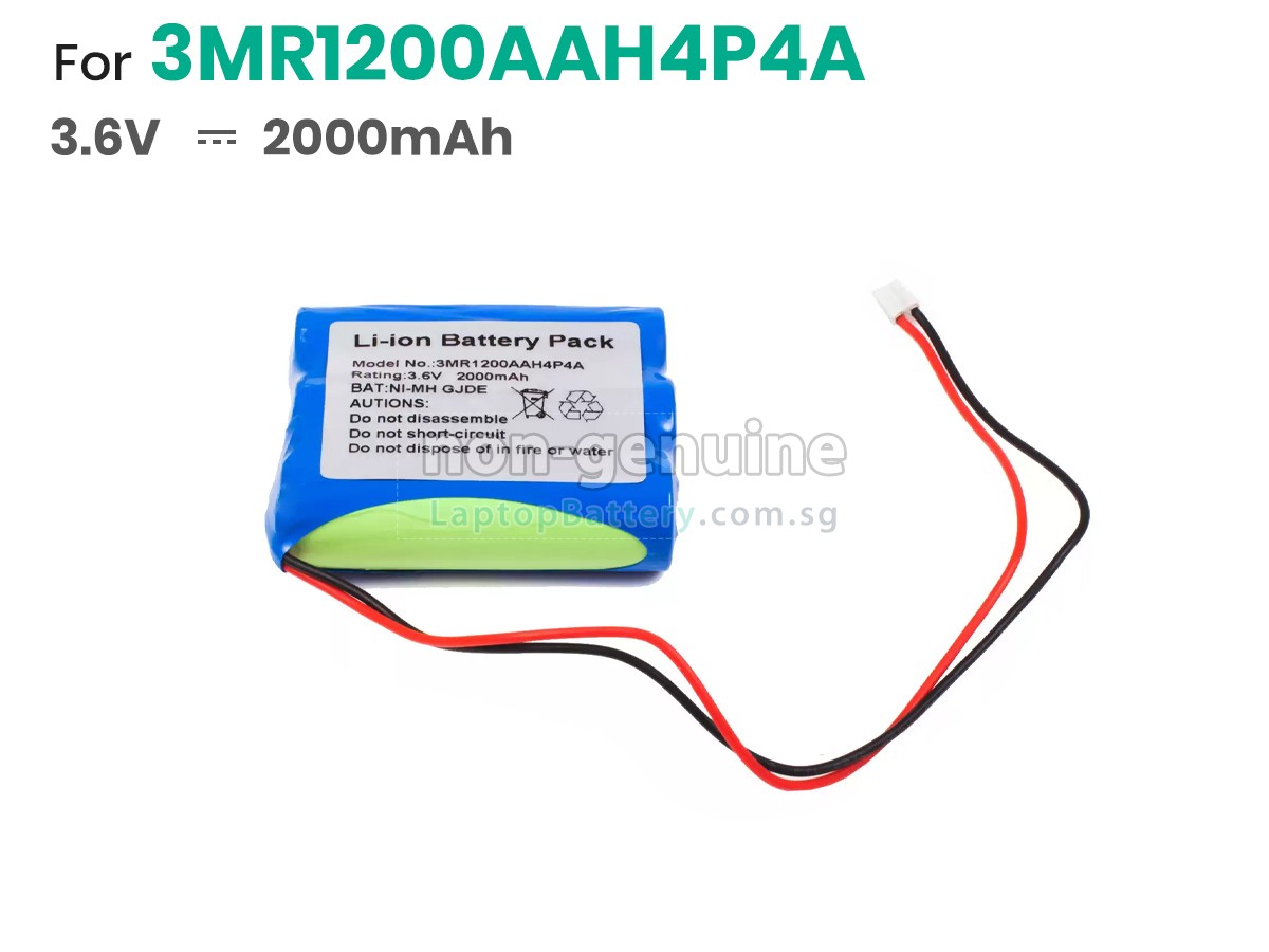 replacement ALGOL 3MR1200AAH4P4A battery