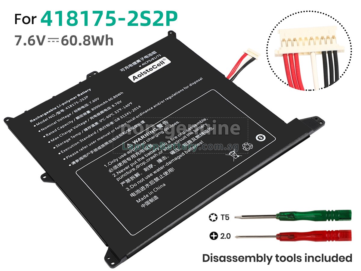 replacement Alldocube GTBOOK 13 PRO battery