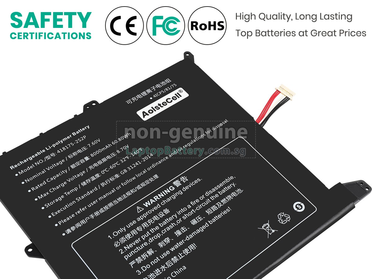 replacement Alldocube GTBOOK 13 PRO battery