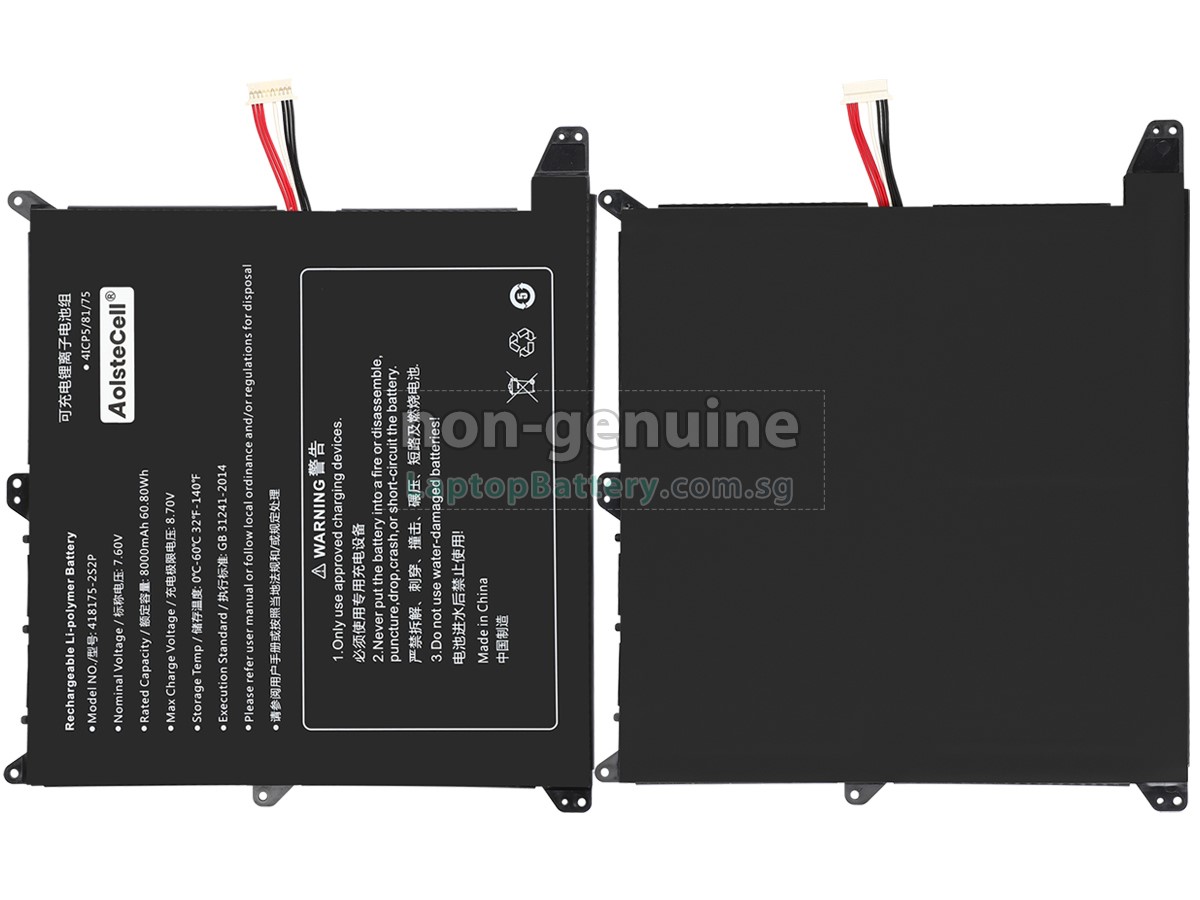 replacement Alldocube GTBOOK 13 PRO battery