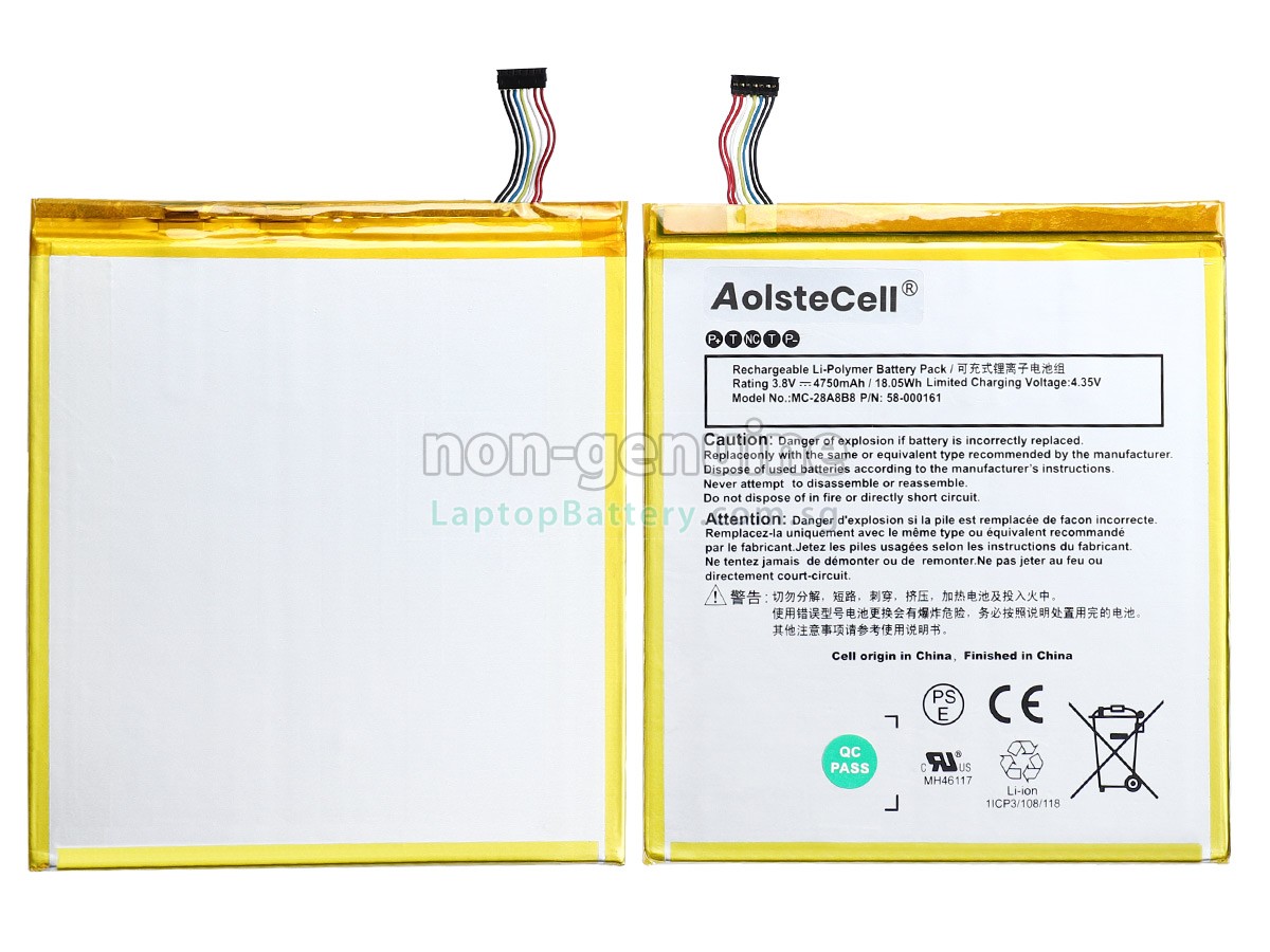 replacement Amazon MC-28A8B8 battery