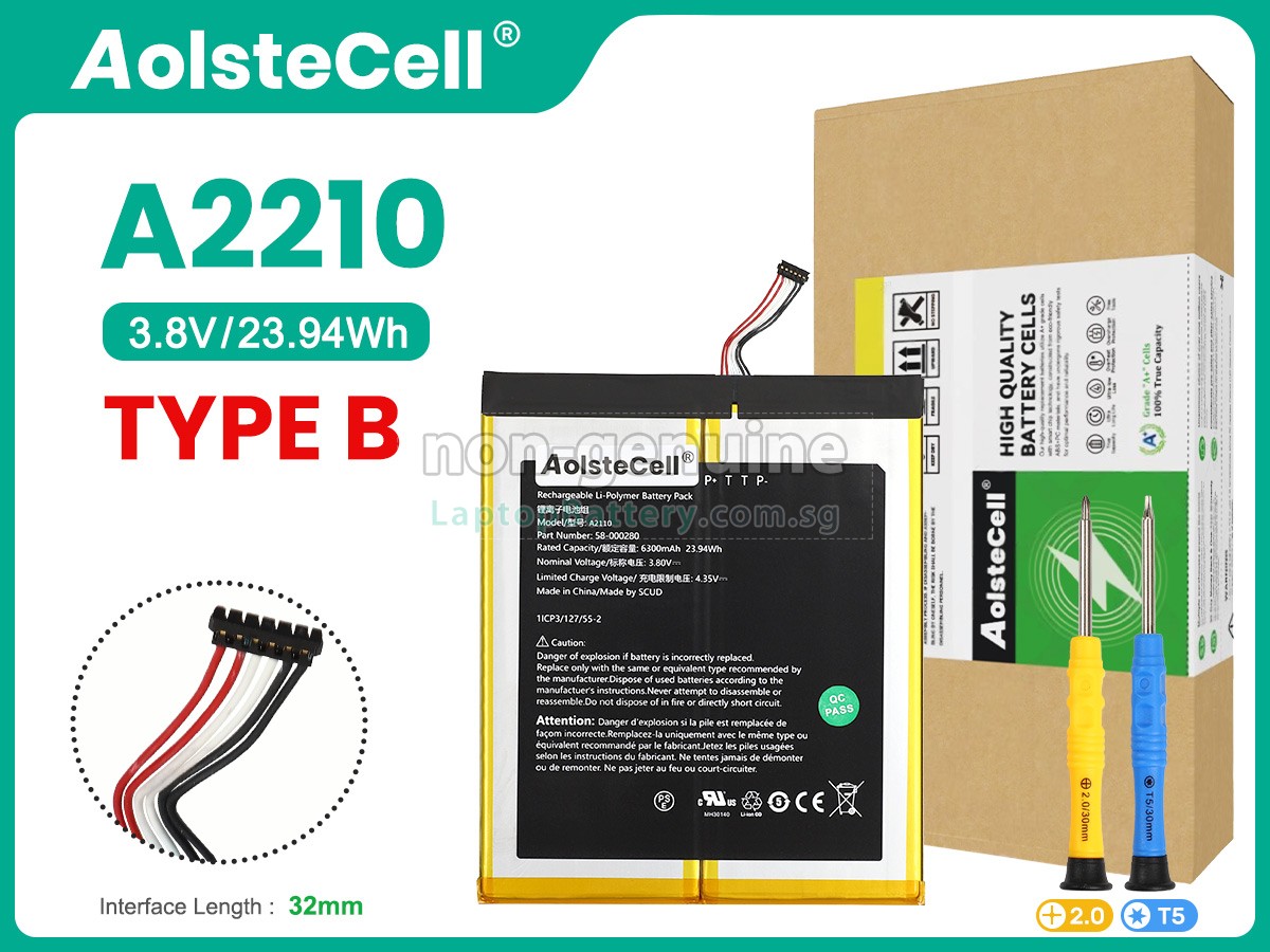 replacement Amazon A2110 battery