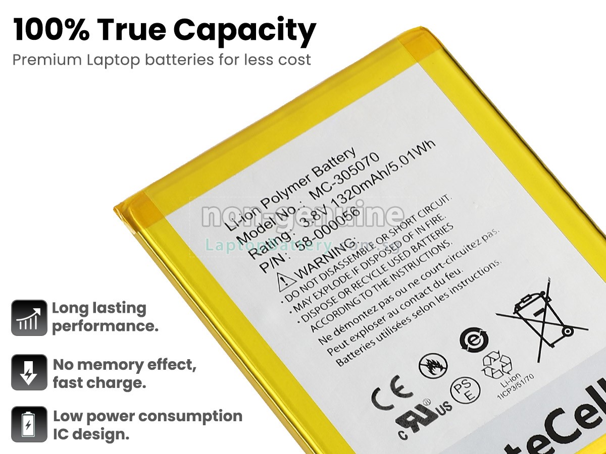 replacement Amazon MC-305070 battery