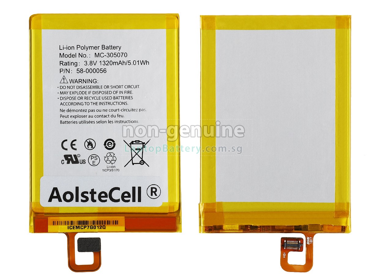 Battery for Amazon 58000056,replacement Amazon 58000056 laptop