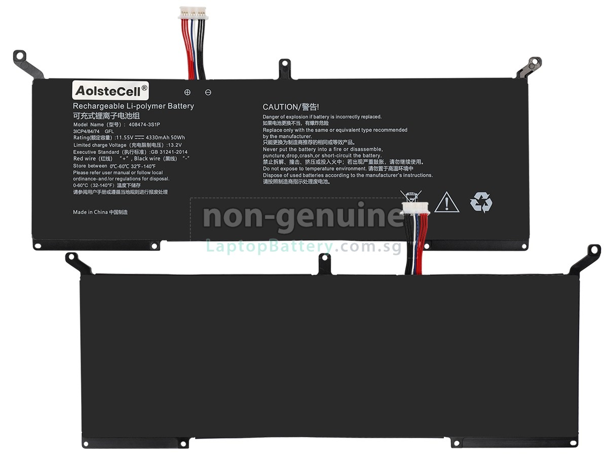 replacement AolsteCell 408474-3S1P battery