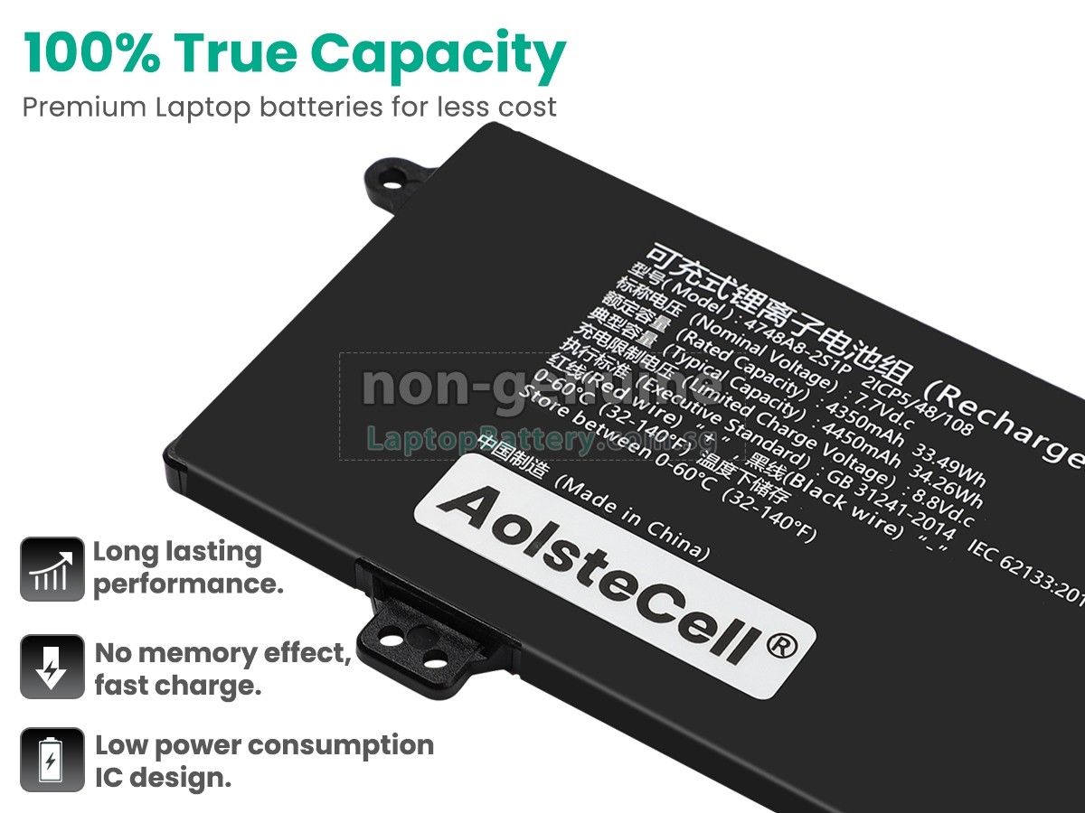 replacement AolsteCell 4748A8-2S1P battery