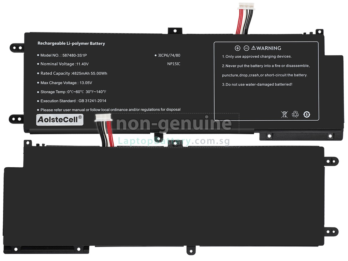replacement AolsteCell 587480-3S1P battery