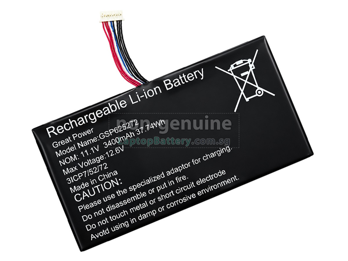 replacement AolsteCell GSP625272 battery
