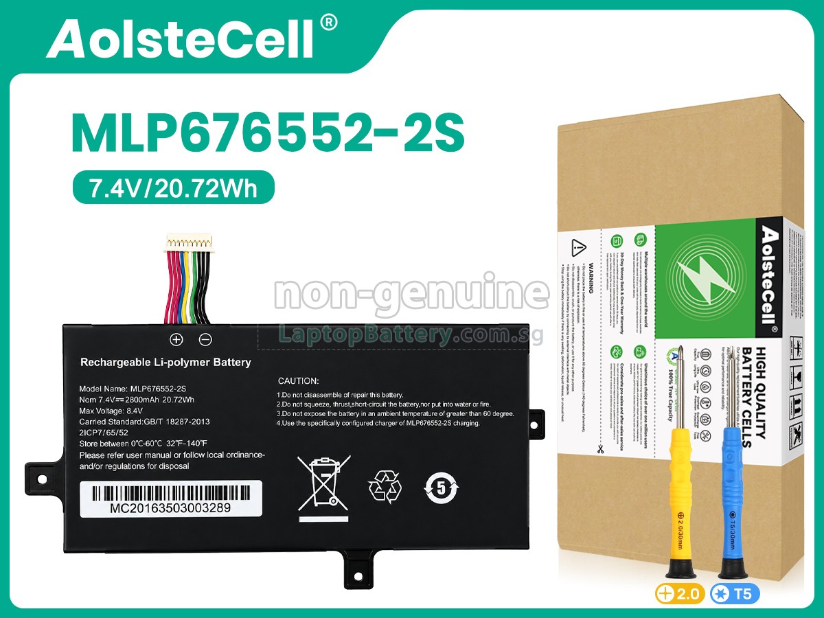 replacement AolsteCell MLP676552-2S battery