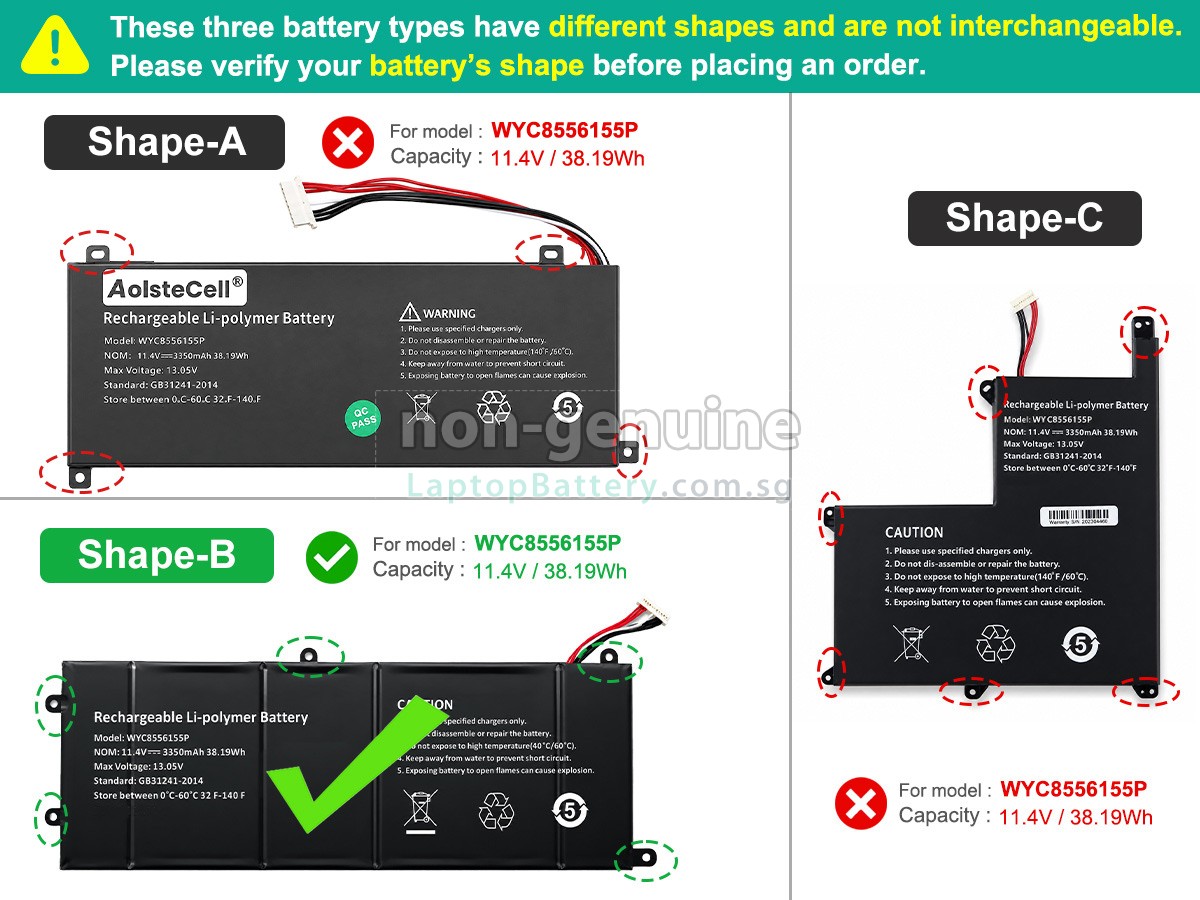 replacement AolsteCell SMARTBOOK PRO M-SBP14I5 battery