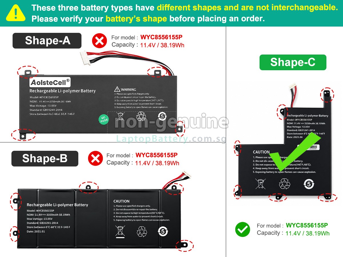 replacement AolsteCell SMARTBOOK PRO M-SBP14I5 battery