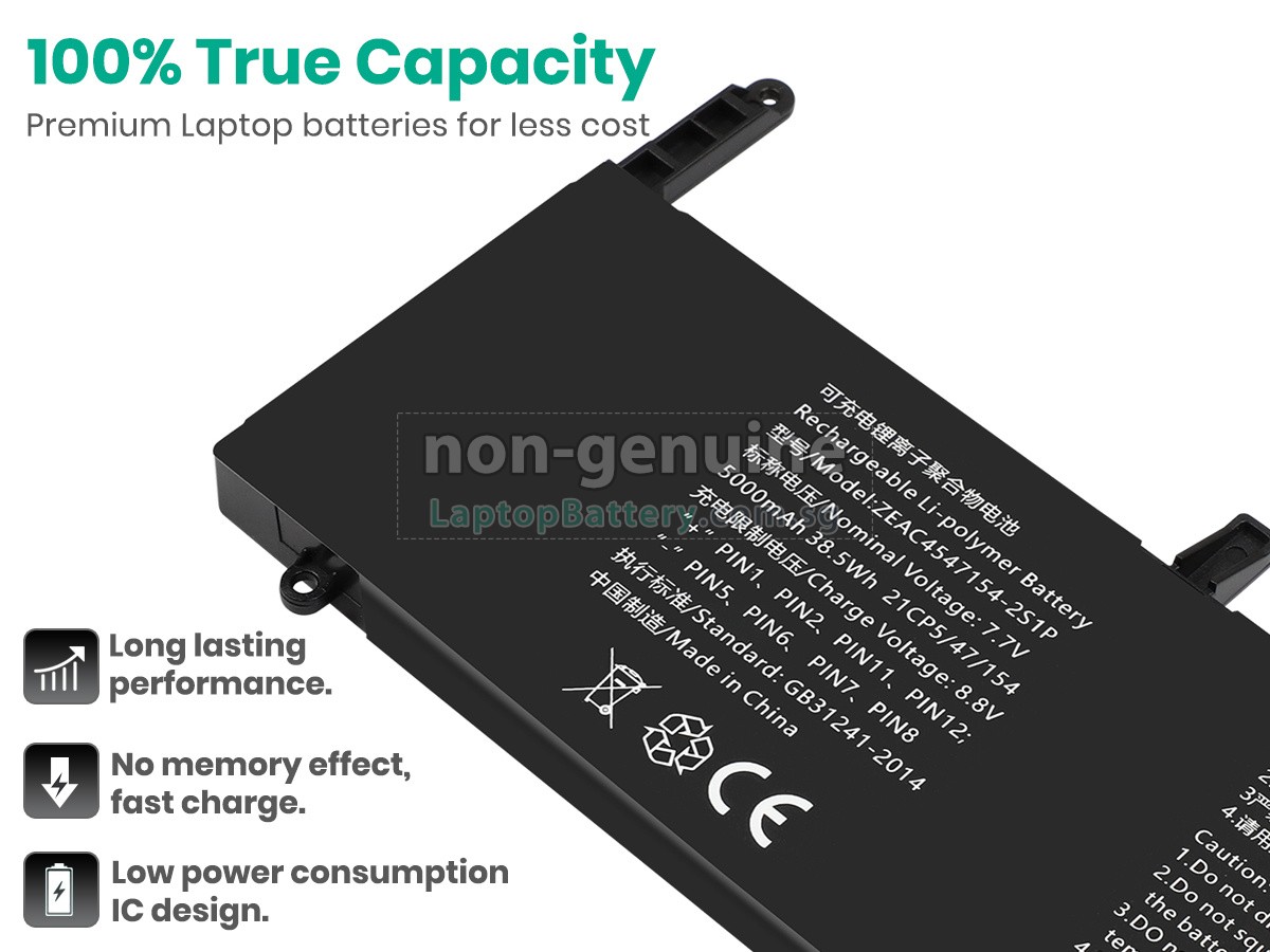 replacement AolsteCell ZEAC4547154-2S1P battery