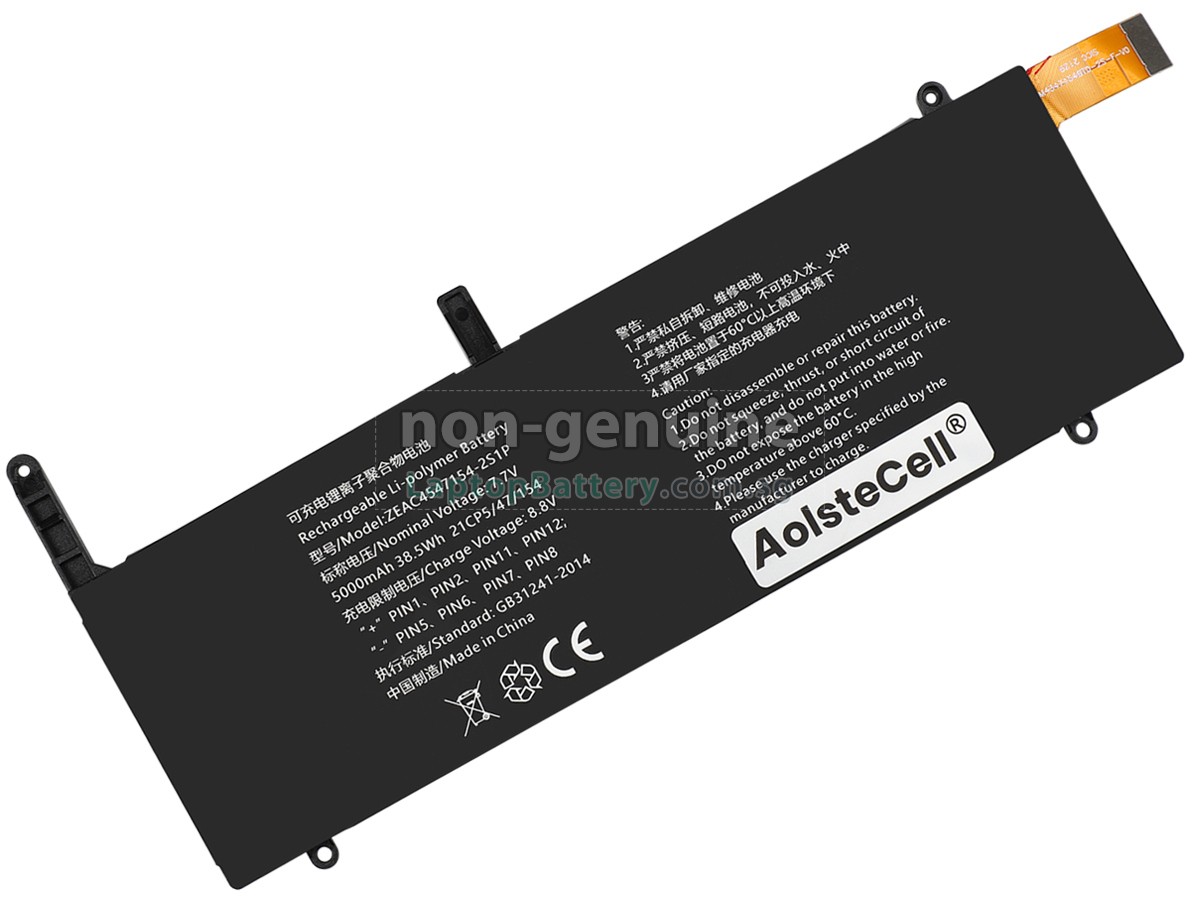 replacement AolsteCell ZEAC4547154-2S1P battery