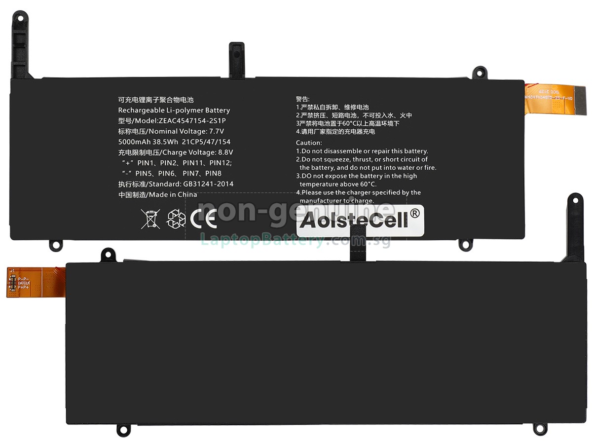 replacement AolsteCell ZEAC4547154-2S1P battery
