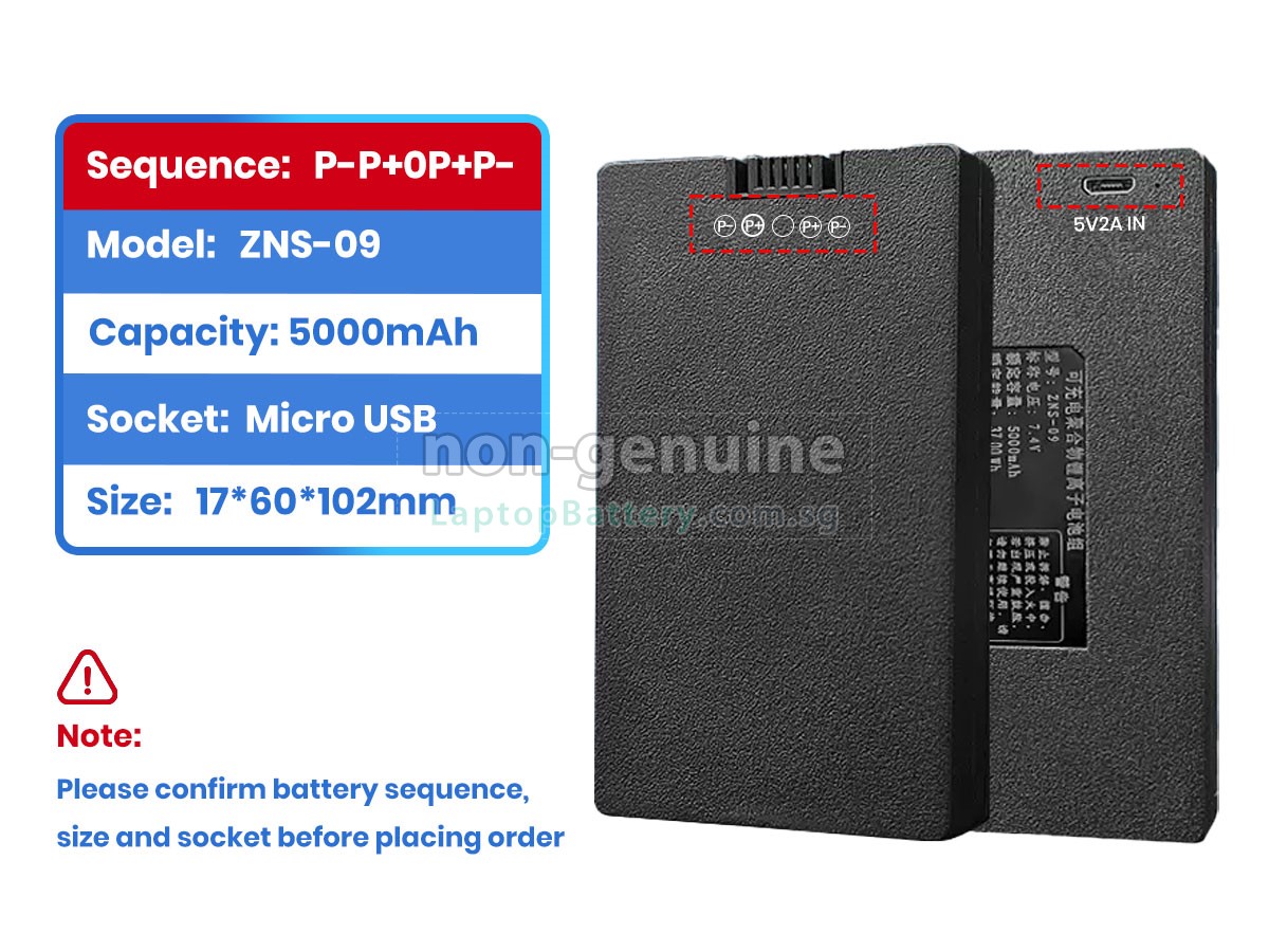 replacement AolsteCell ZNS-09 battery