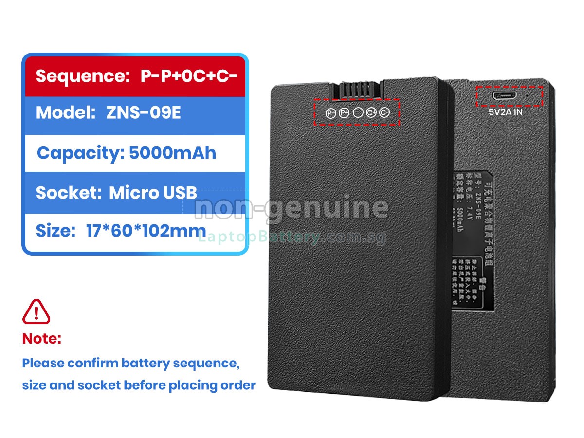 replacement AolsteCell ZNS-09E battery