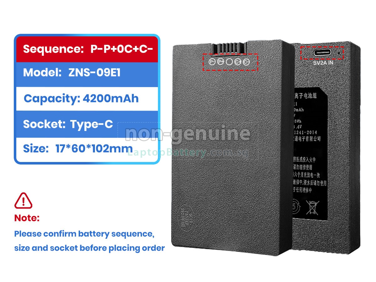 replacement AolsteCell ZNS-09E1 battery