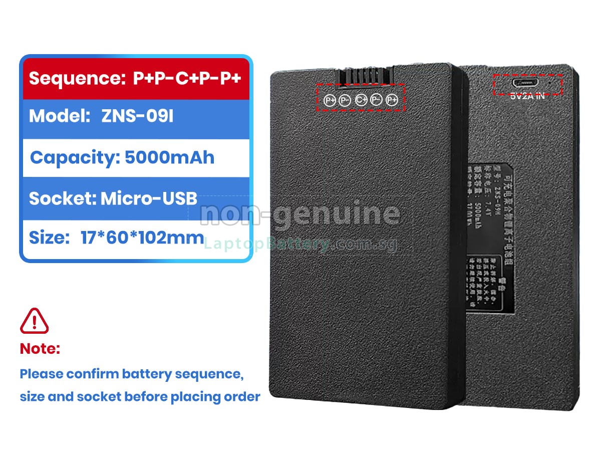 replacement AolsteCell ZNS-09I battery