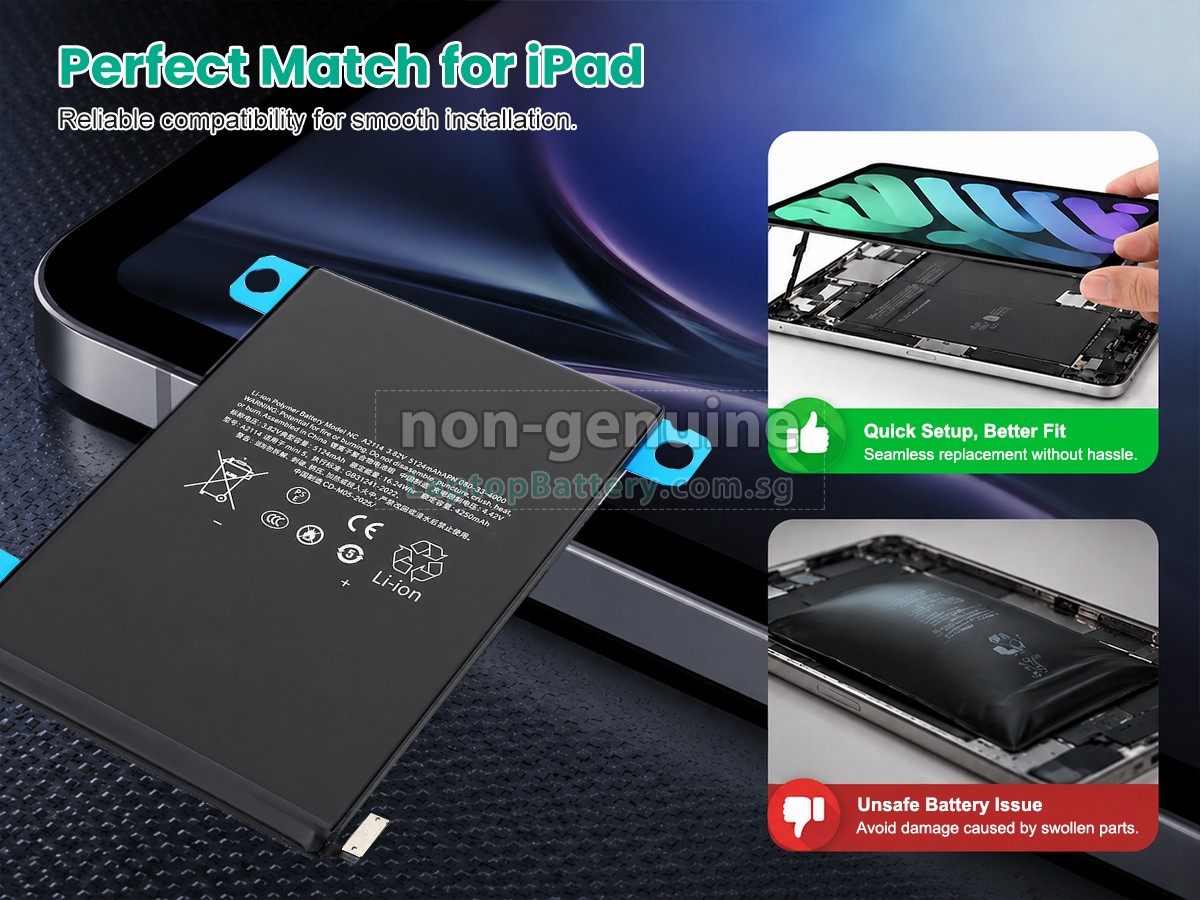replacement Apple A1725 battery