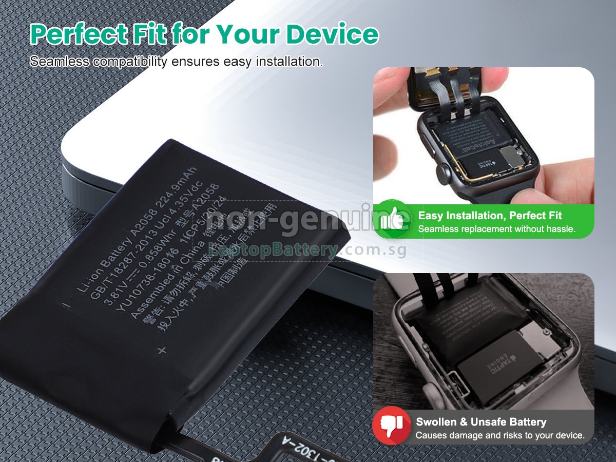 replacement Apple WATCH Series 4 HERMES GPS 40MM battery