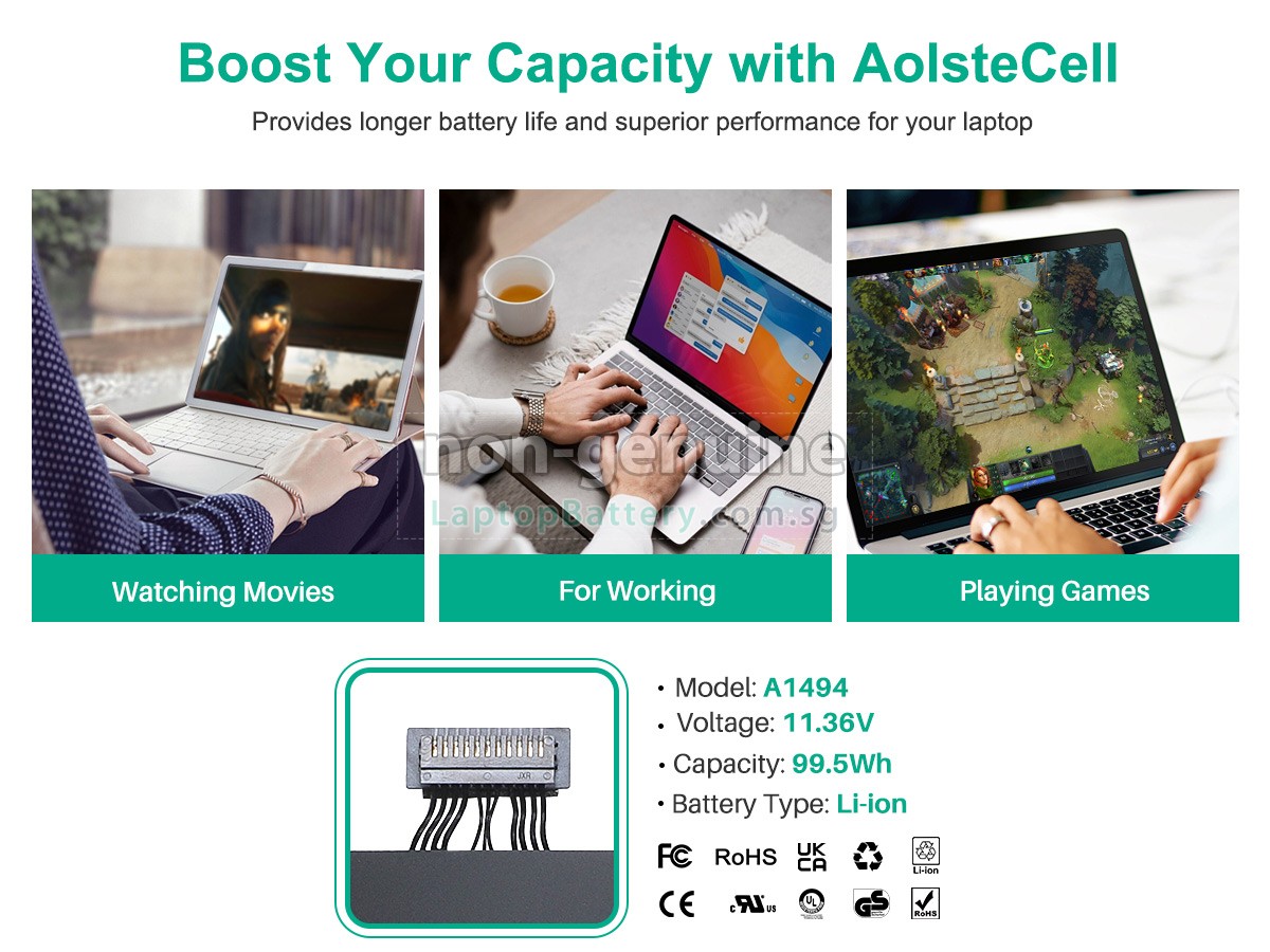 replacement Apple ME293 battery