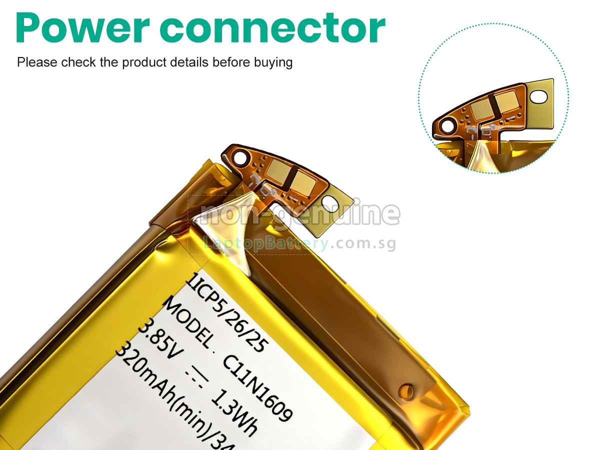 replacement Asus ZENWATCH 3 WI503Q battery